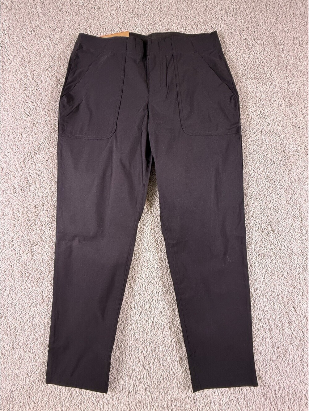 NWT Eddie Bauer Women's Horizon Straight Anke Pants Black Size 8